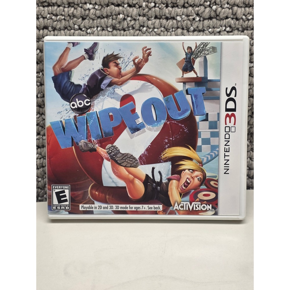 Wipeout 2 Nintendo 3DS Game Activision ABC TV Show Complete with Manual CIB
